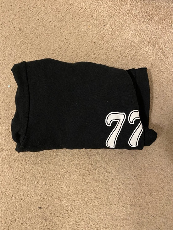 Black wide leg sweatpants from urban planet. - Picture 2 of 2